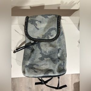 Stella McCartney Denim Camo Falabella Backpack